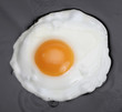 Photo: fried eggs on black fried eggs on black