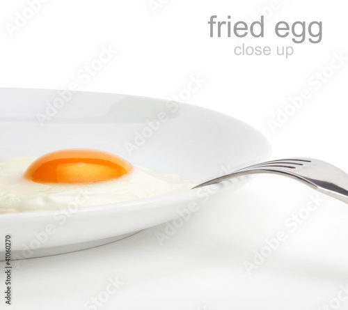 Photo: fried egg on plate fried egg on plate