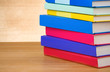 pile of books on wood pile of books on wood