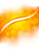 Bright orange background