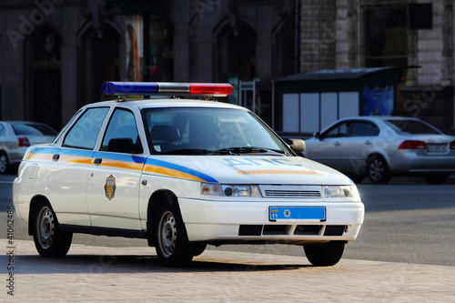 Photo: Ukrainian police car Ukrainian police car
