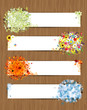 Four season banners - spring, summer, autumn, winter
