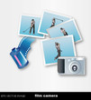 eps Vector image: film camera