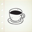 Vector: coffee doodle coffee doodle