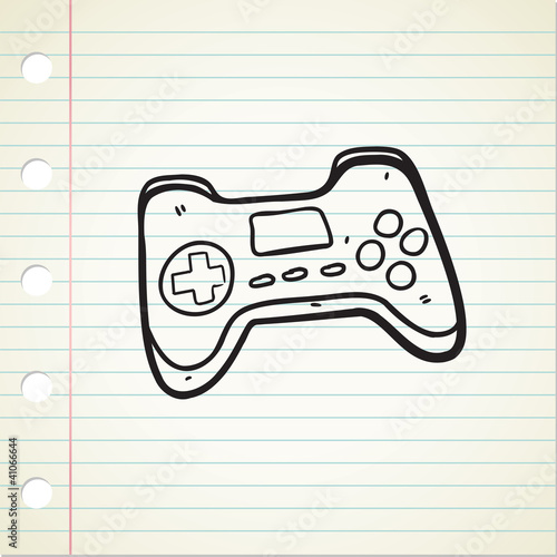 Vector: joy stick doodle joy stick doodle