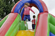 child playing in fun park