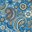 Seamless elegant paisley pattern