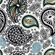 Abstract seamless doodle pattern