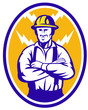 Electrician Construction Worker Lightning Bolt Electrician Construction Worker Lightning Bolt