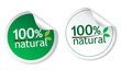 100% natural stickers