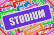 Sticker Collage Schild STUDIUM