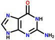 Nucleobase guanine structural formula