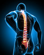 back pain in blue back pain in blue