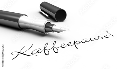 Illustration: Kaffeepause! - Stift Konzept Kaffeepause! - Stift Konzept