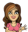 Glamour girl welcomes a hand