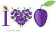 i love plums concept