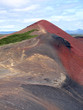 Red volcanic mountain