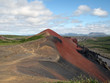 Red volcanic mountain