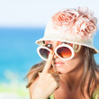 Woman in hat