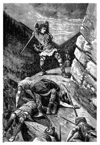 Illustration: Roland - Roncevaux - 8th century Roland - Roncevaux - 8th century
