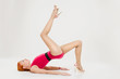 Fitness model posing