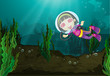 Diving girl