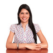 Woman smiling