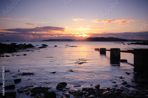 Photo: sunset over the sea sunset over the sea