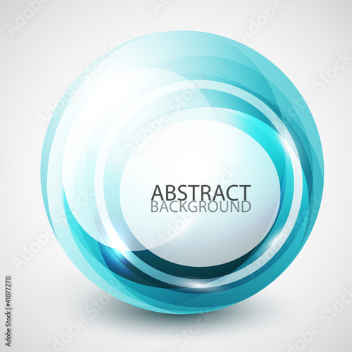 Abstract swirl sphere background