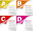 One two three four - vector progress background with letters One two three four - vector progress background with letters