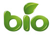 Bio sign with leaf