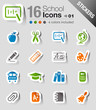 Stickers -  School Icons