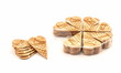 group of small wafer ice cream cone group of small wafer ice cream cone