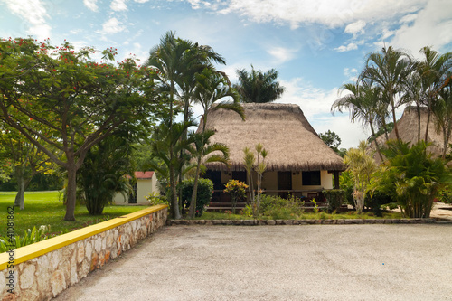 Photo: Tropical huts in Mexico Tropical huts in Mexico