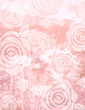 grunge pink background with decorative roses grunge pink background with decorative roses