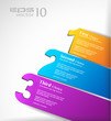 Paper style labels with 3 choices. Ideal for web usage.