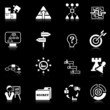 Business strategy icons - black series Business strategy icons - black series