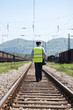 Man on the rails