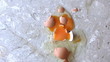 Egg falls and brakes
