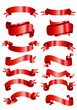 red banner ribbons