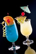 Bahama Mama and Blue Lagoon - Most popular cocktails series