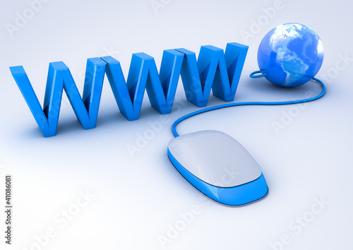 Illustration: 3D Mouse Connected 3D Mouse Connected