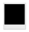 instant photo isolated on white