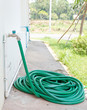 The green rubber tube