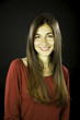 Young female model with gorgeous smile and beautiful long hair