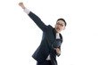 Young happy happy businessman Young happy happy businessman
