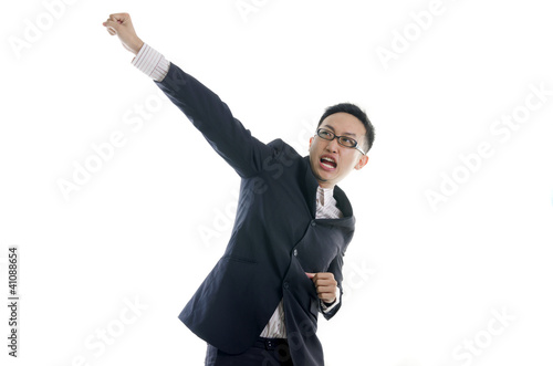 Photo: Young happy happy businessman Young happy happy businessman