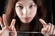 Photo: young woman close up young woman close up