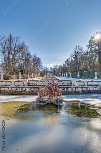 Photo: Cascade fountain at La Granja Palace, Spain Cascade fountain at La Granja Palace, Spain