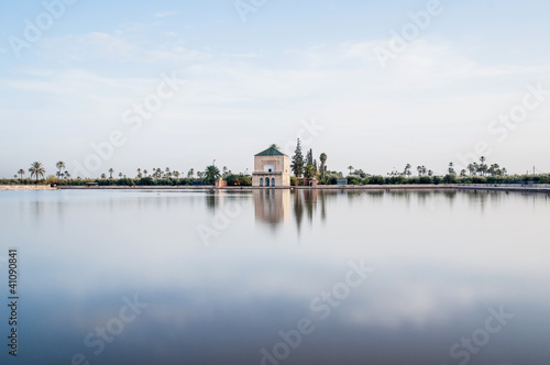 Photo: Pavillion on Menara Gardens at Marrakech, Morocco Pavillion on Menara Gardens at Marrakech, Morocco
